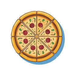 Turkish Pide vector icon illustration with clean, modern detail and balanced composition.