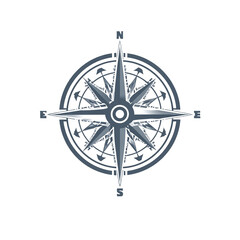 Obraz premium Compass Rose, Navigation, Travel, Guidance, Direction, Metal, PNG, Transparent Background stock asset