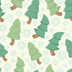 Christmas tree pattern for background, fabric, cover, wrapping, etc.
