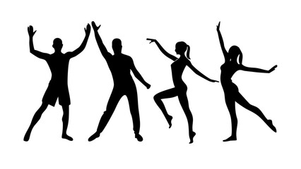 Couple embracing with transparent background silhouette