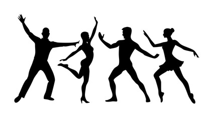 Couple embracing with transparent background silhouette