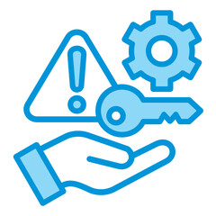 Key Blue Icon