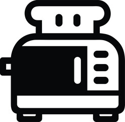 Toaster icon design with transparent background. Vector illustration