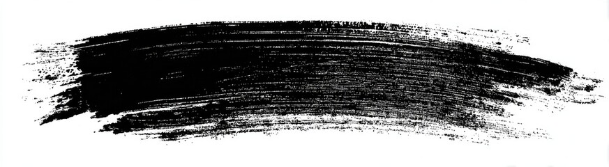 Black paint stroke on white background (4)