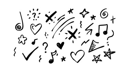 Hand Drawn Doodle Elements sketch illustration