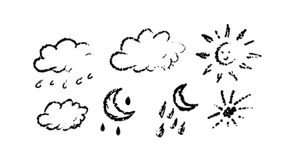 Hand Drawn Watercolor Inspired Floral Bouquet flowers