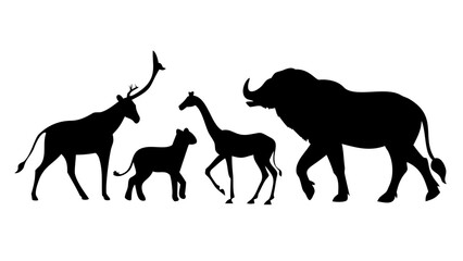 Majestic Stag Silhouette deer animal
