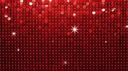 Red stage curtain with glowing spotlight on one star, luxury theater design concept representing celebration, performance, and creative presentation visuals