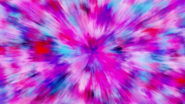 A vibrant abstract motion background featuring a tie dye inspired design with a colorful light burst effect