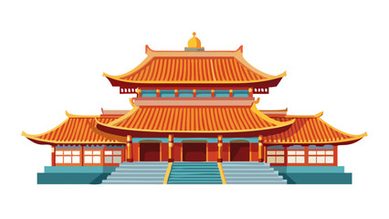 Fototapeta premium Traditional Asian Temple Architecture building