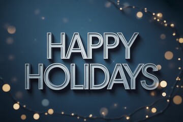 Celebrate happy holidays with this elegant and bright festive design for joyful seasonal greetings and promotions