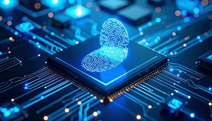 Fingerprint on a circuit board