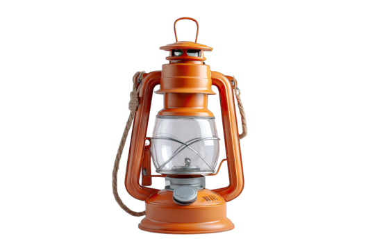 Camping lantern on a white background