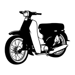 retro vintage scooter