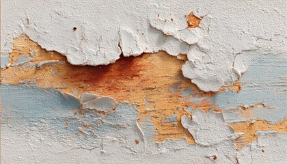 Peeling paint on wood