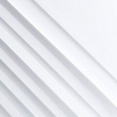 Obraz premium White Architectural Louvers or Window Blinds with Modern Minimalist Design