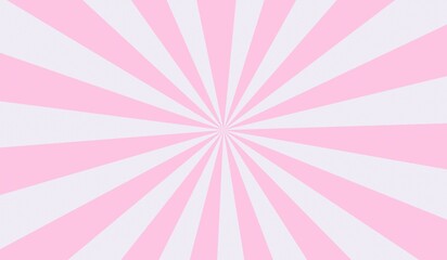 Pink and White Sunburst Rays Background: Radial Design Texture for Presentations and Designs