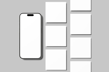 Social Media Post Blank Mockup 