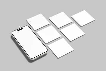 Social Media Post Blank Mockup