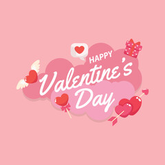 Happy Valentine Day Social Media Banner