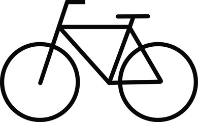 bicycle icon on white background