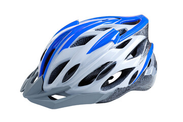 Cycling helmet on a white background