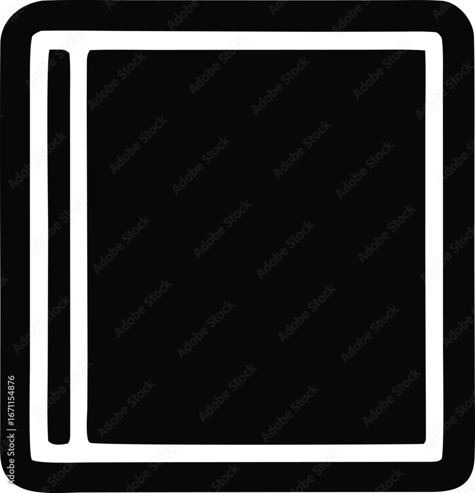 Aufkleber simple square icon with layered outline for ui design web development graphic design and digital app