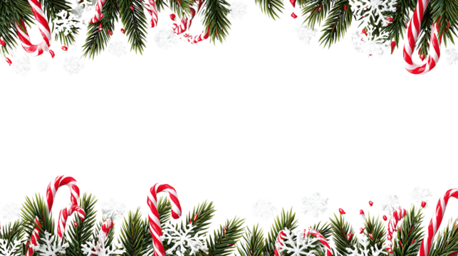 Christmas banner on a transparent background