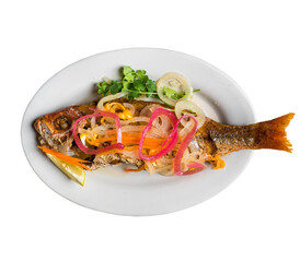 caribbean red snapper fish fry