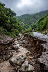 Landslides and flash floods, Natural disasters.