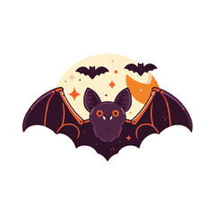 Halloween bat illustration design
