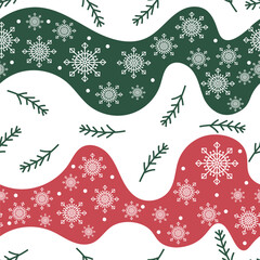 snowflakes and wave patterns for backgrounds, fabrics, covers, wrappers, etc.