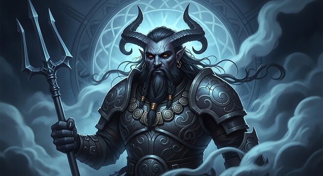 Dark God of the Seas, Fantasy Art.