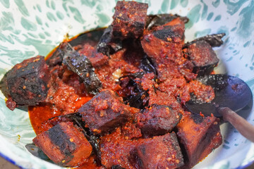 Traditional Indonesian Home Cooking, captured on August 29, 2025. Simple classic dishes prepared in...