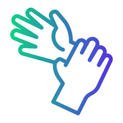 violation Line Gradient Icon