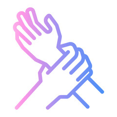 violation Line Gradient Icon