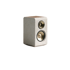 Obraz premium Sand-resistant speaker isoleted on transparent background .