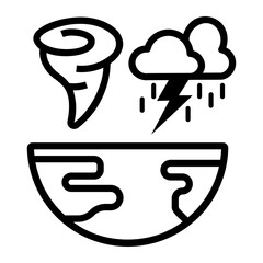 climate change Line Icon