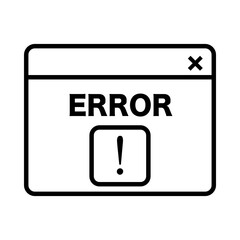 Error alert popup icon for UI warning