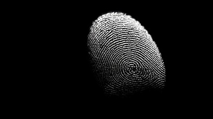 Close-up view of a detailed fingerprint.