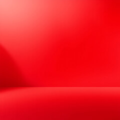 Obraz premium Abstract red gradient background, light and shadow on the backdrop with dimensions, hot tone wall with intense color, horizontal wallpaper.