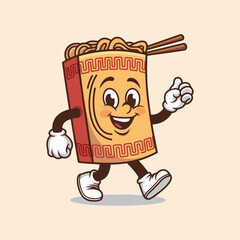 GROOVY CARTOON NOODLE WALKING
