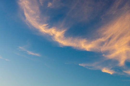 夏の空　夕暮れの時の空と雲271