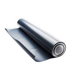 Rolled sheet of dark gray/silver material