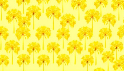 Yellow palm tree patterns