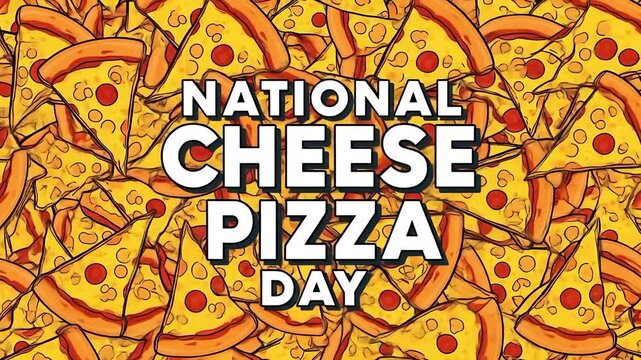 national cheese pizza day food celebration background