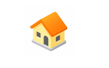 house on a white background