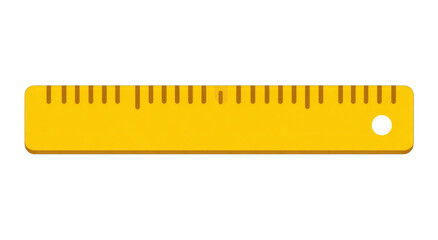 Simple yellow ruler graphic