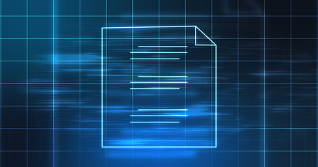 Daily routine to-do checklist animated with blank lines indicating taks. Clipboard with cheklist glowing paper illustration. Survey form checkbox fields animated, technology software concepts.