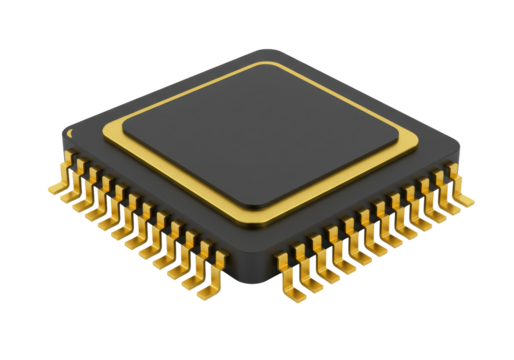 Isolated Microcontroller, chip for motherboard or circuit board component, electronics part